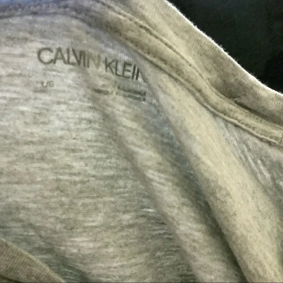 Calvin Klein Gray Long-Sleeved Shirt Men L - Picture 4 of 4